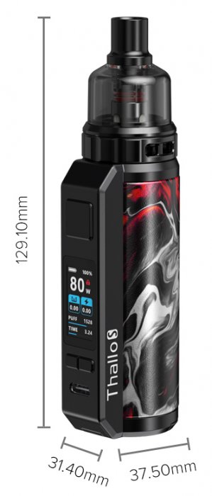 Grip Smoktech Thallo S 100W Full Kit Fluid Black Grey