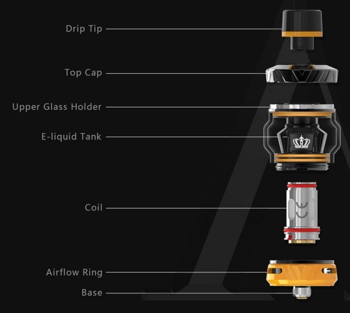 Clearomizér Uwell Crown 5 Black 5ml