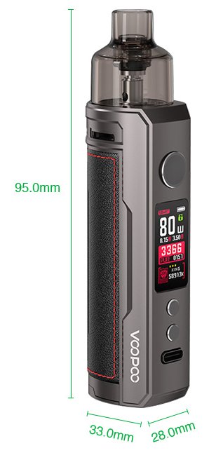 Grip VOOPOO Drag X Mod Pod 80W Dark Knight