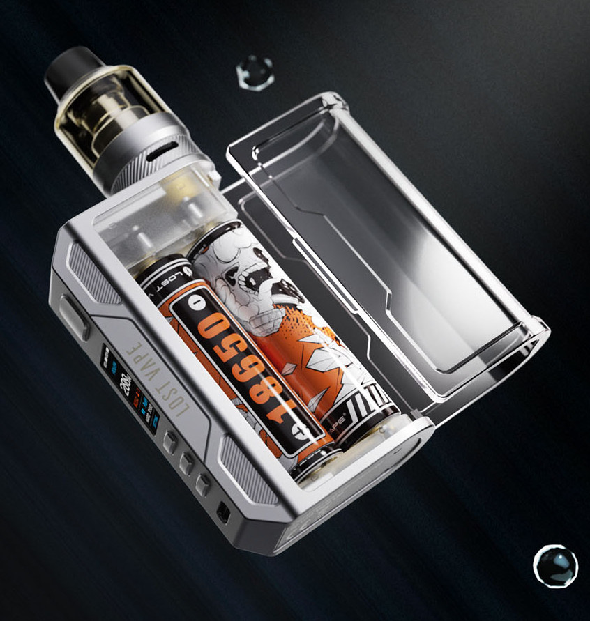 Grip Lost Vape Thelema Quest 200W Easy Kit Gunmetal Calf Leather