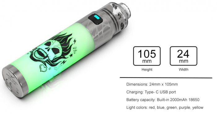 Grip Oumier Wasp Nano Stick Full Kit 2000mAh Black