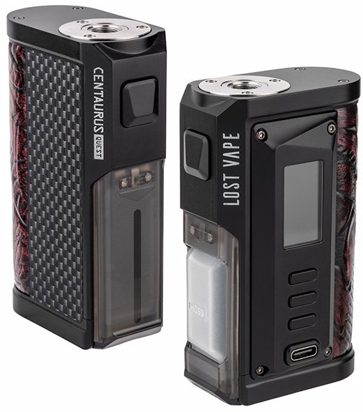 Grip Lost Vape Centaurus Quest BF Box 100W Easy Kit Gunmetal Pearl Fish