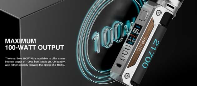 Grip Lost Vape Thelema Quest Solo 100W grip Easy Kit Black Carbon Fiber