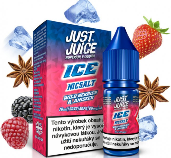 E-liquid Just Juice SALT ICE Wild Berries & Aniseed 10ml - 11mg