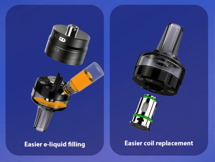 Grip iSmoka-Eleaf iStick T80 GTL Pod Tank Full Kit 3000mAh Gradient Red