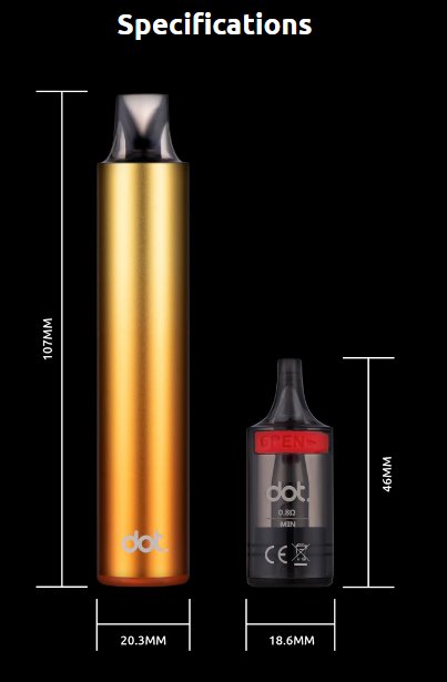 Elektronická cigareta DotMod Switch R Pod 1000mAh Red Obsidian