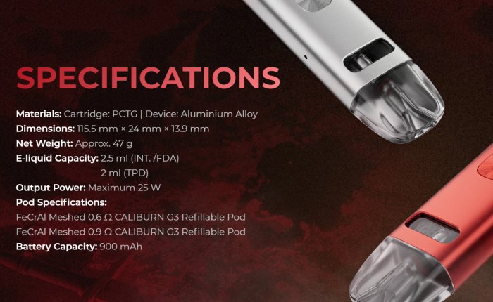 Elektronická cigareta Uwell Caliburn G3 900mAh Green