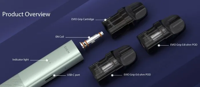 Elektronická cigareta Joyetech EVIO M Pod 900mAh Black