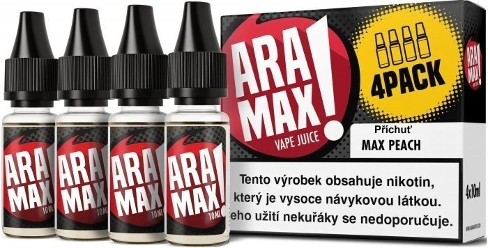 E-liquid ARAMAX 4Pack Max Peach 4x10ml / 3mg