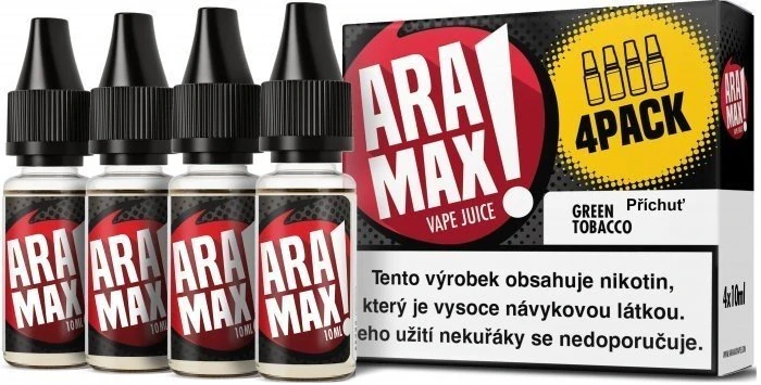 E-liquid ARAMAX 4Pack Green Tobacco 4x10ml / 6mg
