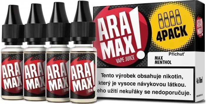 E-liquid ARAMAX 4Pack Max Menthol 4x10ml / 12mg