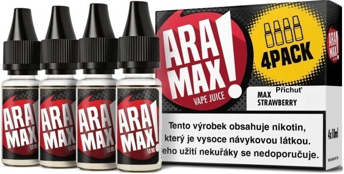 E-liquid ARAMAX 4Pack Max Strawberry 4x10ml / 12mg