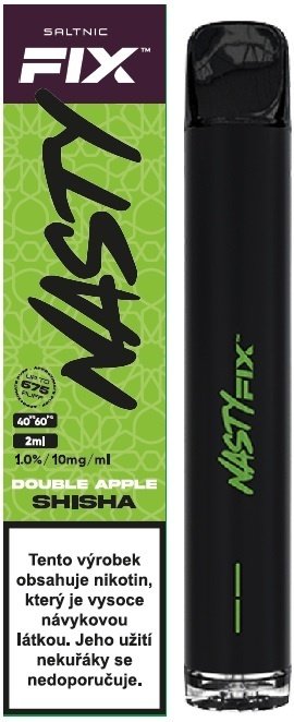 Jednorázová elektronická cigareta Nasty Juice Air Fix Double Apple Shisha 10mg