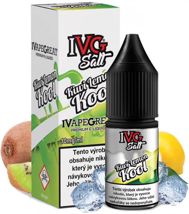 E-liquid IVG SALT Kiwi Lemon Kool 10ml - 20mg
