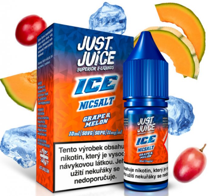 E-liquid Just Juice SALT ICE Grape & Melon 10ml - 20mg