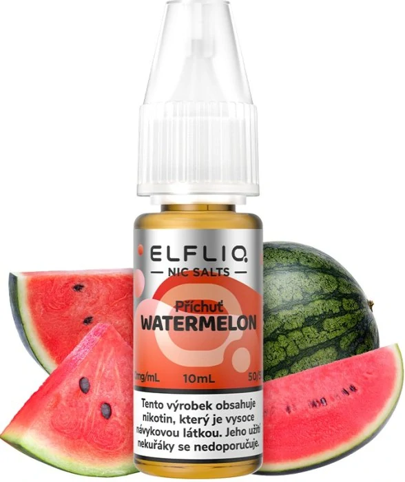 E-liquid ELFLIQ Nic SALT Watermelon 10ml - 20mg