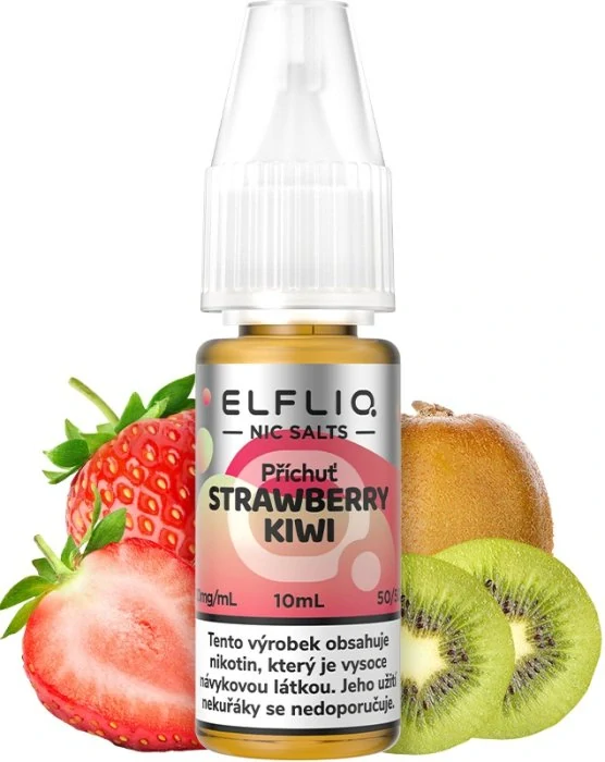 E-liquid ELFLIQ Nic SALT Strawberry Kiwi 10ml - 20mg