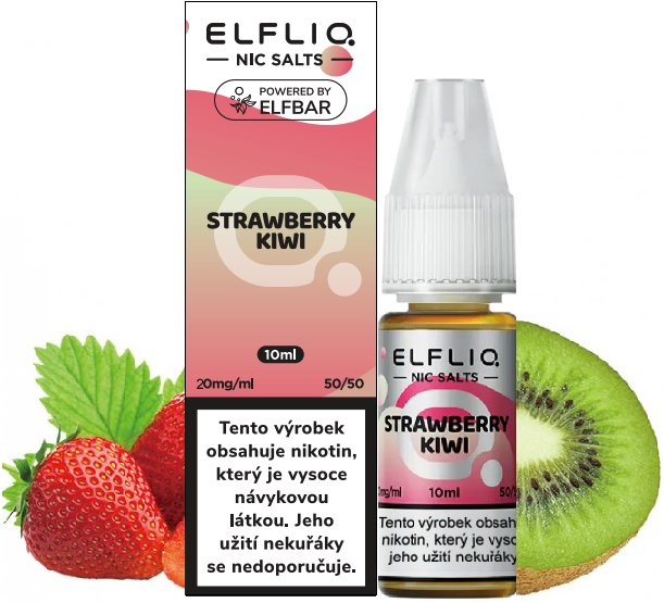 E-liquid ELFLIQ Nic SALT Strawberry Kiwi 10ml - 20mg