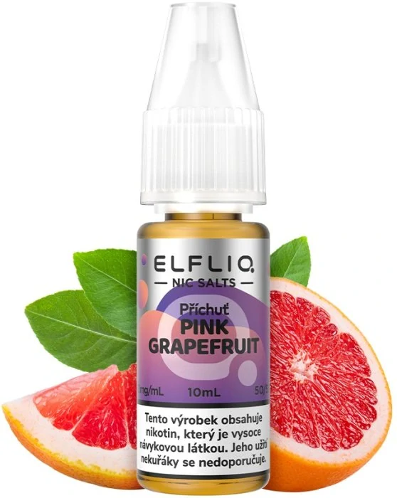 E-liquid ELFLIQ Nic SALT Pink Grapefruit 10ml - 10mg