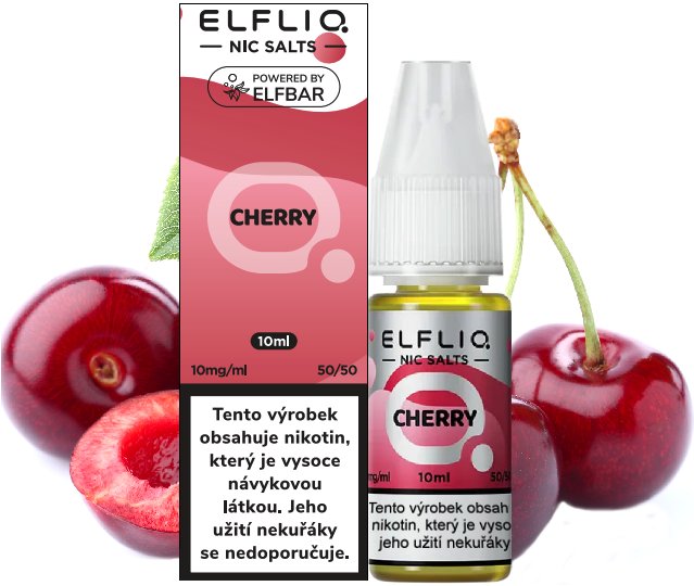 E-liquid ELFLIQ Nic SALT Cherry 10ml - 10mg