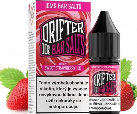 E-liquid Drifter Bar Salts Sweet Strawberry Ice 10ml - 10mg