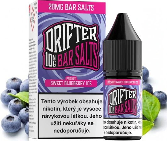 E-liquid Drifter Bar Salts Sweet Blueberry Ice 10ml - 10mg