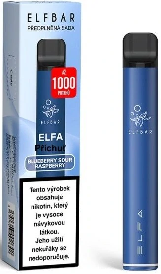 Elektronická cigareta Elf Bar ELFA 500mAh Blueberry Sour Raspberry 20mg