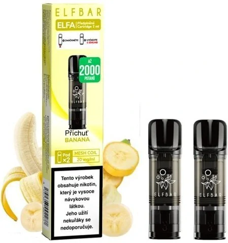 Elf Bar ELFA Pods cartridge 2Pack Banana 20mg