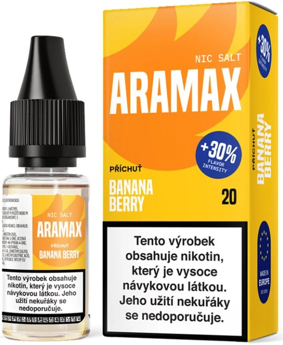 E-liquid Aramax Salt Banana Berry 10ml - 20mg