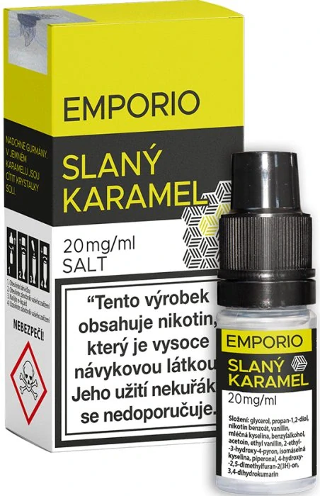 E-liquid Emporio Salt Slaný Karamel 10ml - 20mg