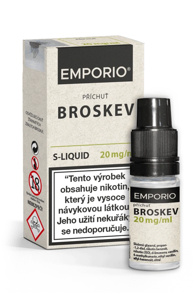 E-liquid Emporio Salt Broskev 10ml - 20mg