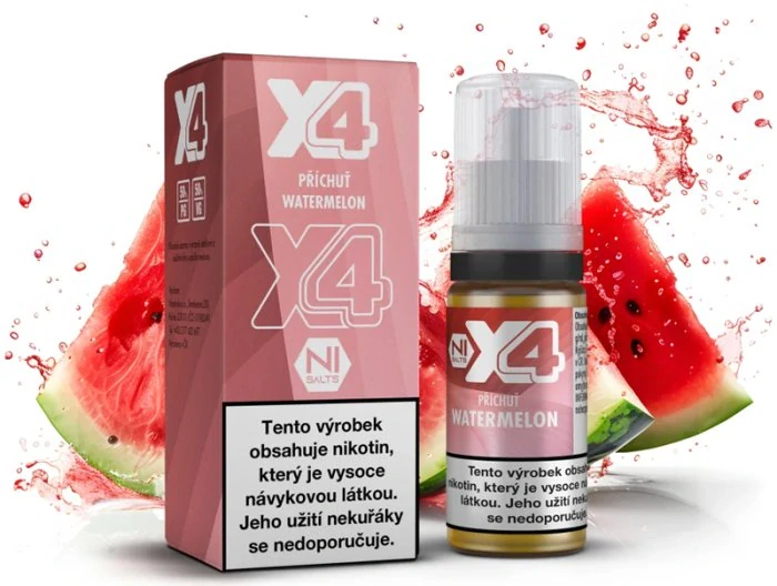 E-liquid X4 Bar Juice Watermelon 10ml - 10mg