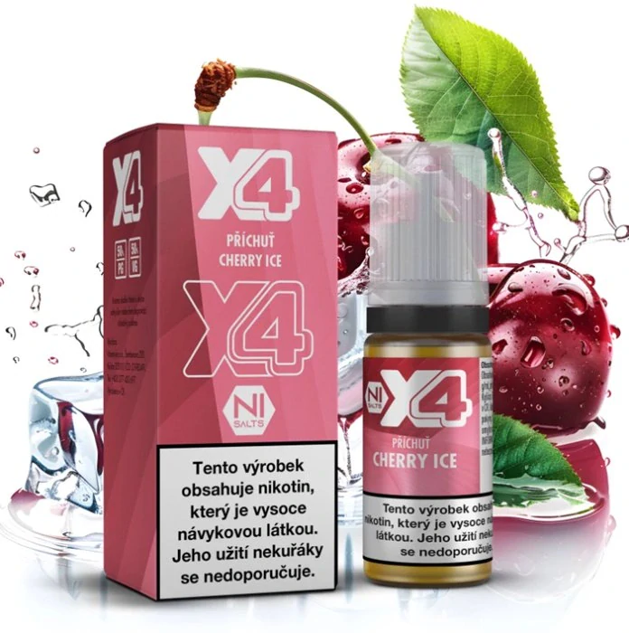 E-liquid X4 Bar Juice Cherry Ice 10ml - 10mg