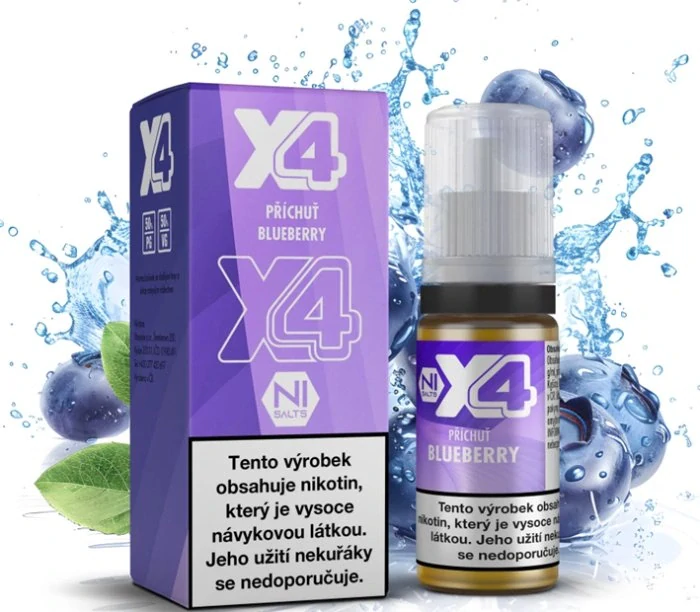 E-liquid X4 Bar Juice Blueberry 10ml - 20mg