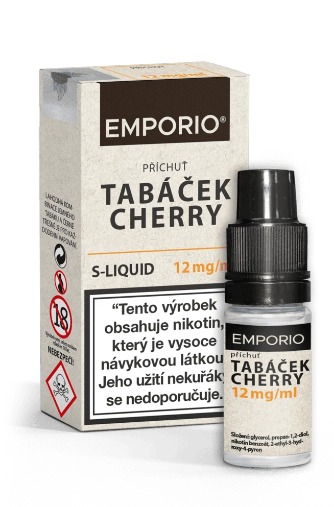 E-liquid Emporio Salt Tabáček - Cherry 10ml - 12mg