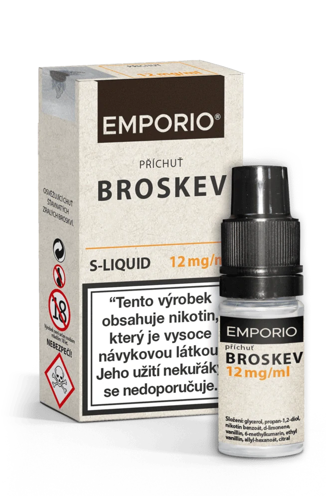 E-liquid Emporio Salt Broskev 10ml - 12mg