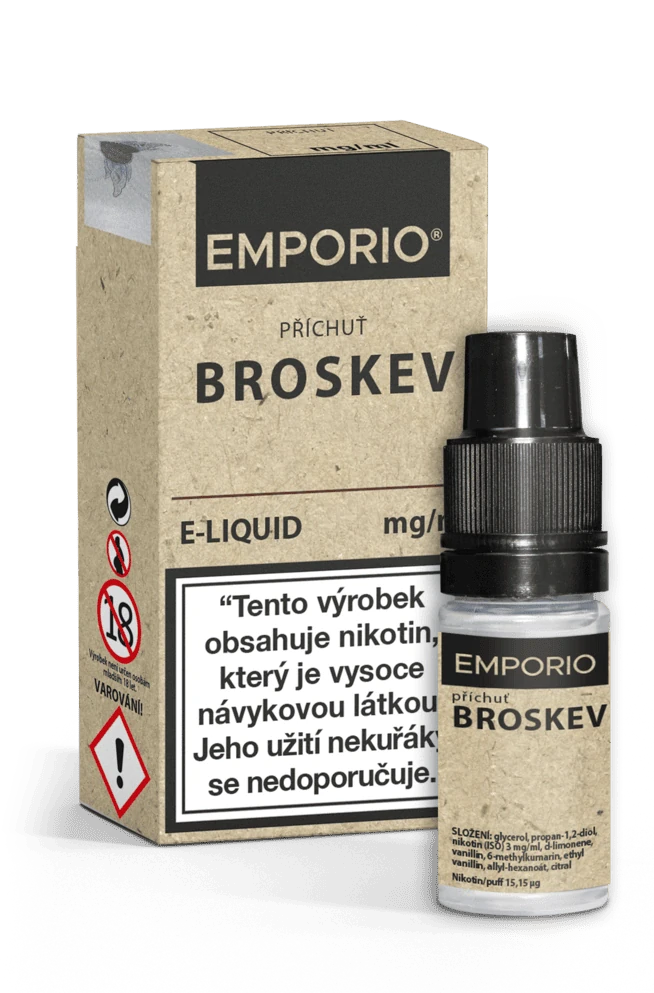 E-liquid EMPORIO Broskev 10ml - 6mg