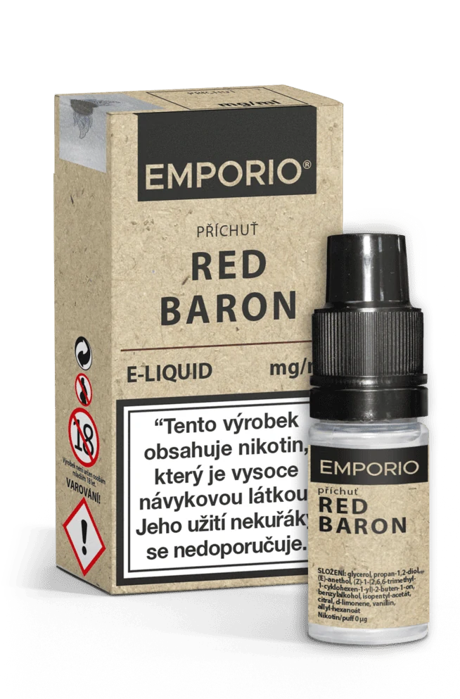 E-liquid EMPORIO Red Baron 10ml - 18mg