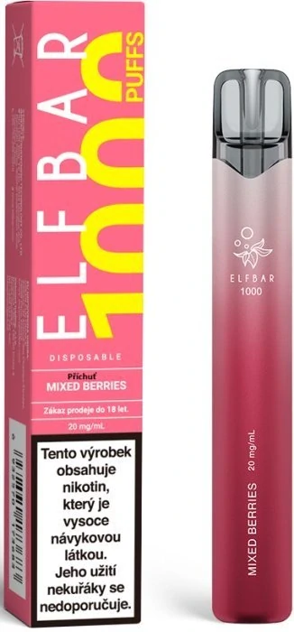 Jednorázová elektronická cigareta Elf Bar 1000 Mixed Berries 20mg