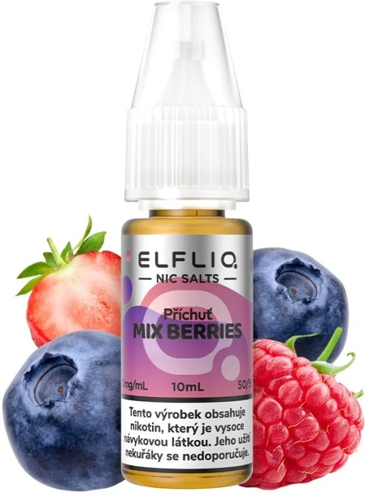 E-liquid ELFLIQ Nic SALT Mixed Berries 10ml - 20mg