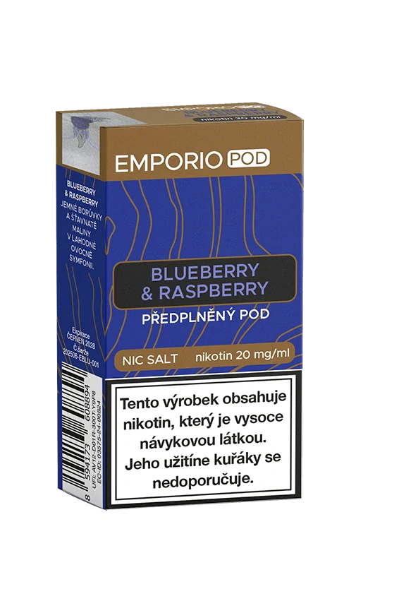 EMPORIO POD cartridge Blueberry & Raspberry 20mg 1Pack