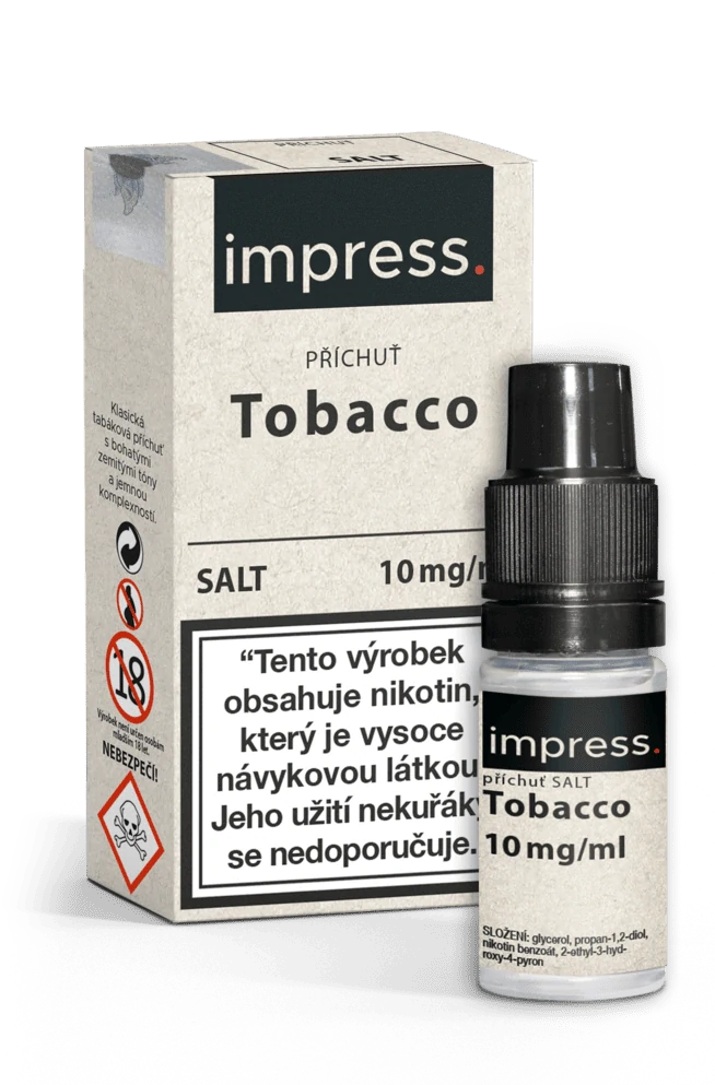 E-liquid IMPRESS SALT Tobacco 10ml - 10mg