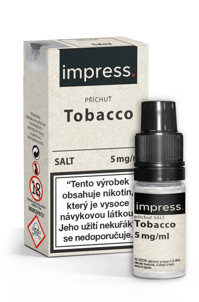 E-liquid IMPRESS SALT Tobacco 10ml - 5mg
