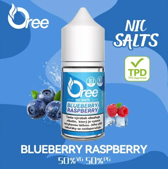 E-liquid Oree SALT Blueberry Raspberry 10ml - 18mg