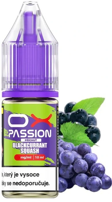 E-liquid OXVA OX PASSION Salts Blackcurrant Squash 10ml - 20mg