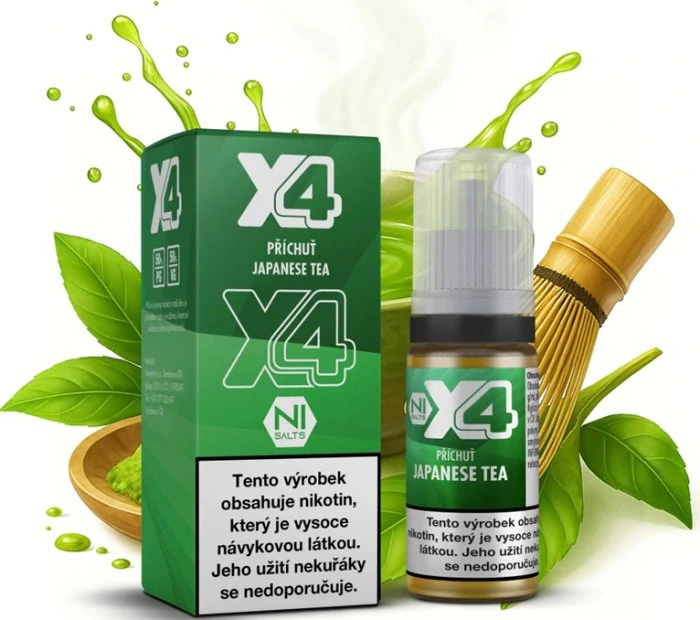 E-liquid X4 Bar Juice Japanese Tea 10ml - 10mg