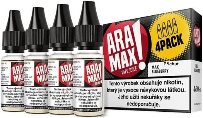 E-liquid ARAMAX 4Pack Max Blueberry 4x10ml / 12mg