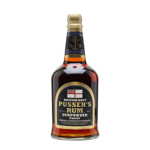 Pusser's British Navy Black Label Gunpowder 0,7L 54,5%