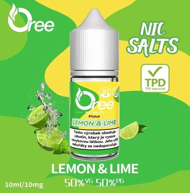 E-liquid Oree SALT Lemon & Lime 10ml - 10mg