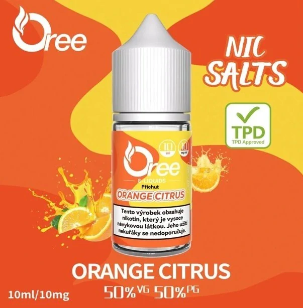 E-liquid Oree SALT Orange citrus 10ml - 10mg